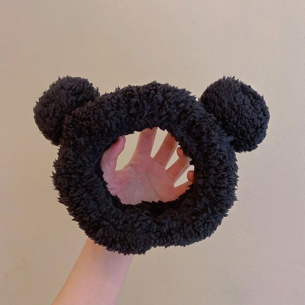 Facial Mask Makeup Headwear, Anti Slip Hair Band, Cute Bear Hair Band