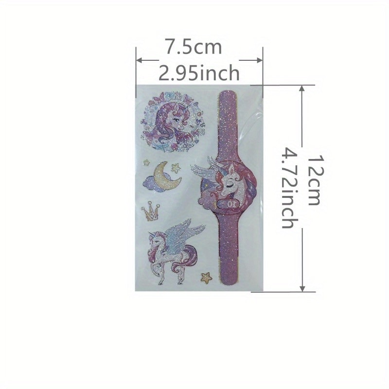 Temporary Unicorn Tattoos For Kids Glittering Stickers For Personalized Decoration Fun Kids Tattoos 3