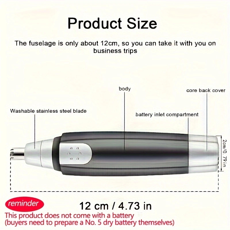 Electric Trimmer For Nose Ear Eyebrow Neck And Clean Shaving Kit For Men And Women 6