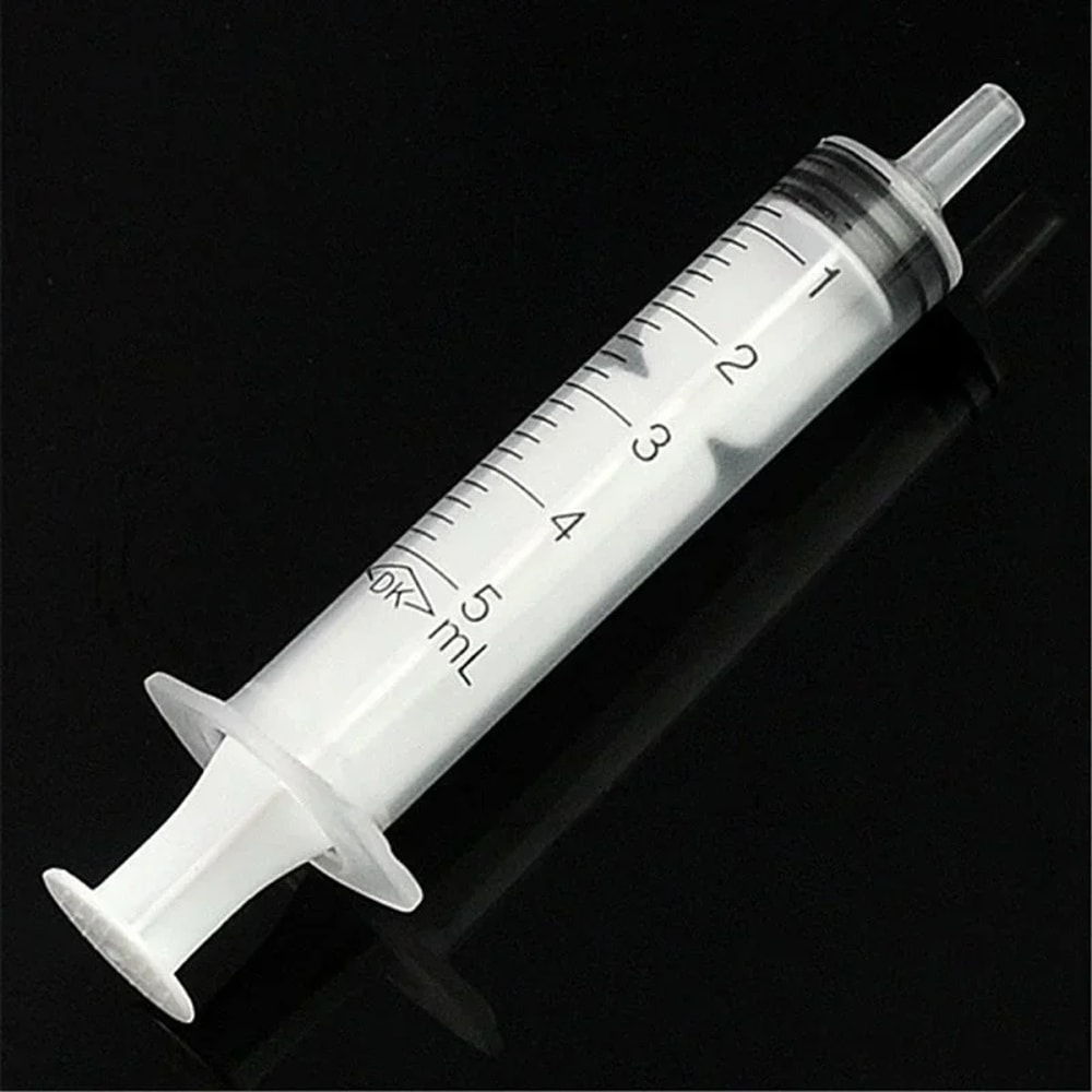 Injector Syringe No Needle, Disposable Plastic for Nutrient Measuring and Pet Food Feeder