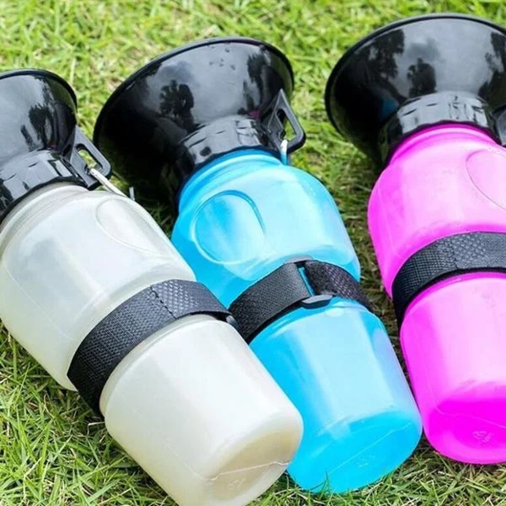 Portable Pet Dog Water Bottle, Travel Water Cup for Large Dogs, Feeder Bowl for Dogs and Cats