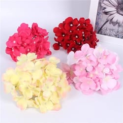 luxury artificial hydrangea silk, colorful decorative flower for wedding party, diy vase flower decoration