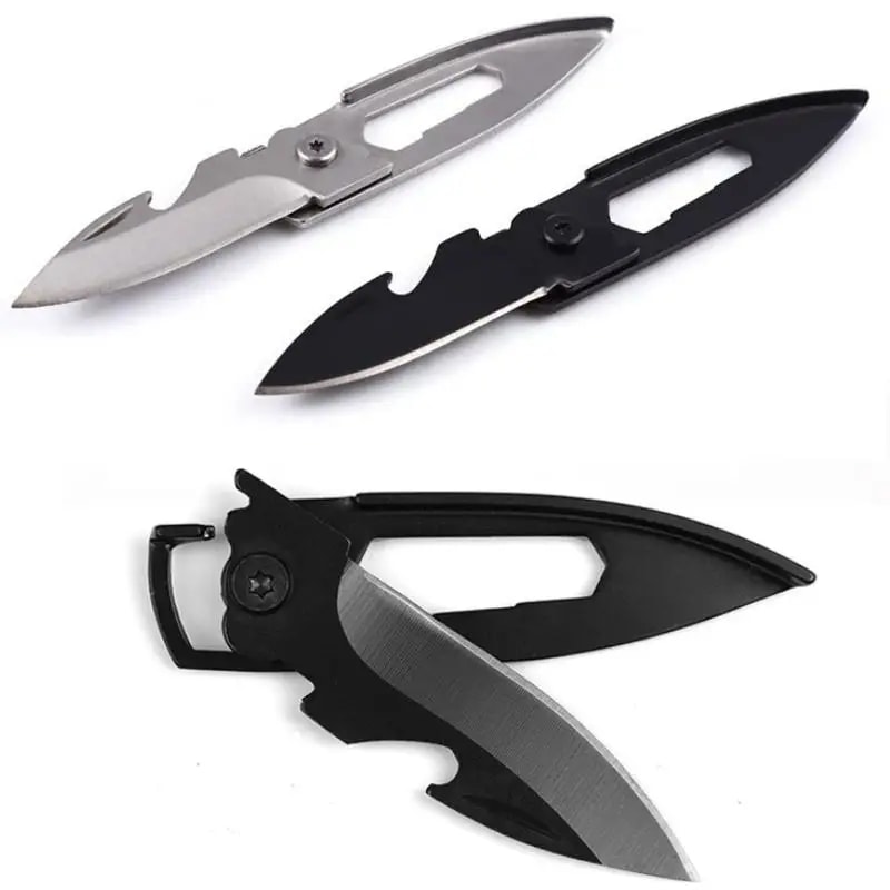Outdoor Creative Multi Tool Folding Keychain Knife Compact EDC Gear 0
