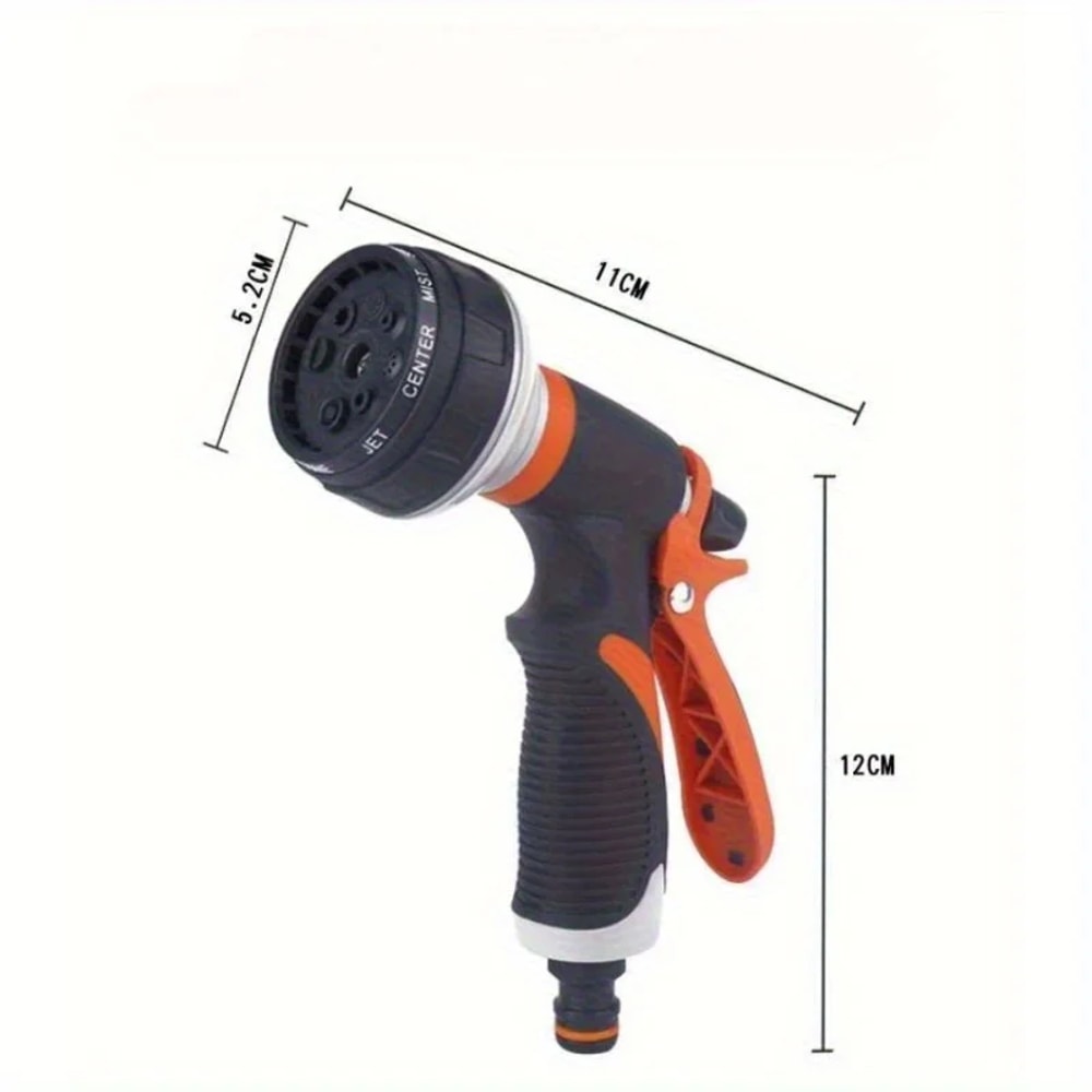 Corrosion Resistant Garden Hose Nozzle, Adjustable Spray Water Gun for Car Wash