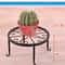 Standing Flower Pot Shelf, Retro Wrought Iron Plant Display Stand for Home & Garden Decoration