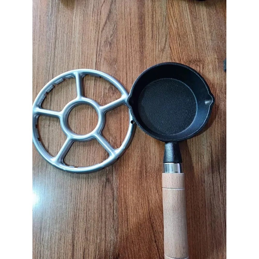 NonStick Cast Iron Mini Omelette Pan Portable Small Cooking Pan For Breakfast Eggs Omelette Dumplin 3