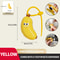 Compact and Convenient Banana Toothbrush Protective Cap, Essential Travel Toothbrush Cover with Toothpaste Storage Box