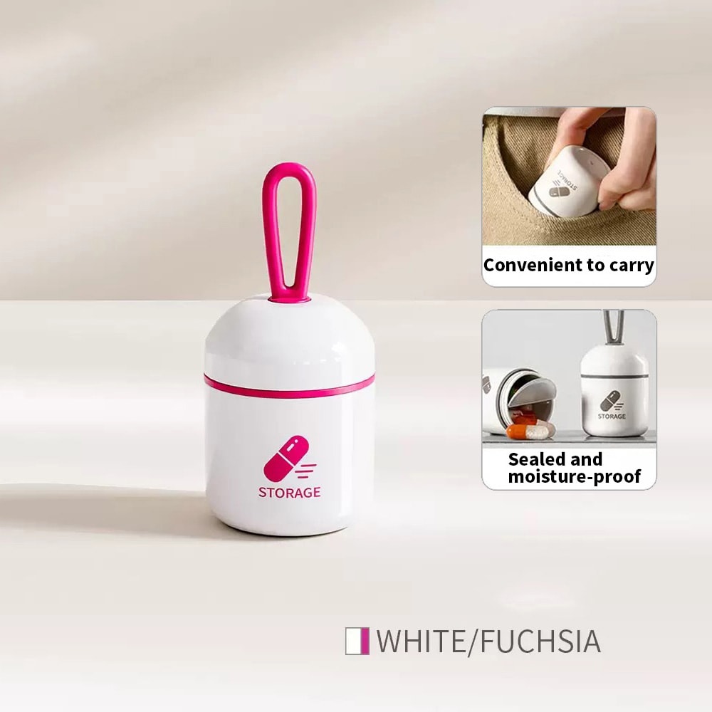Convenient Mini Medication Box, Moisture Resistant Pill Storage