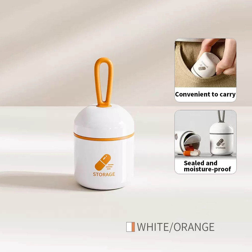 Convenient Mini Medication Box, Moisture Resistant Pill Storage