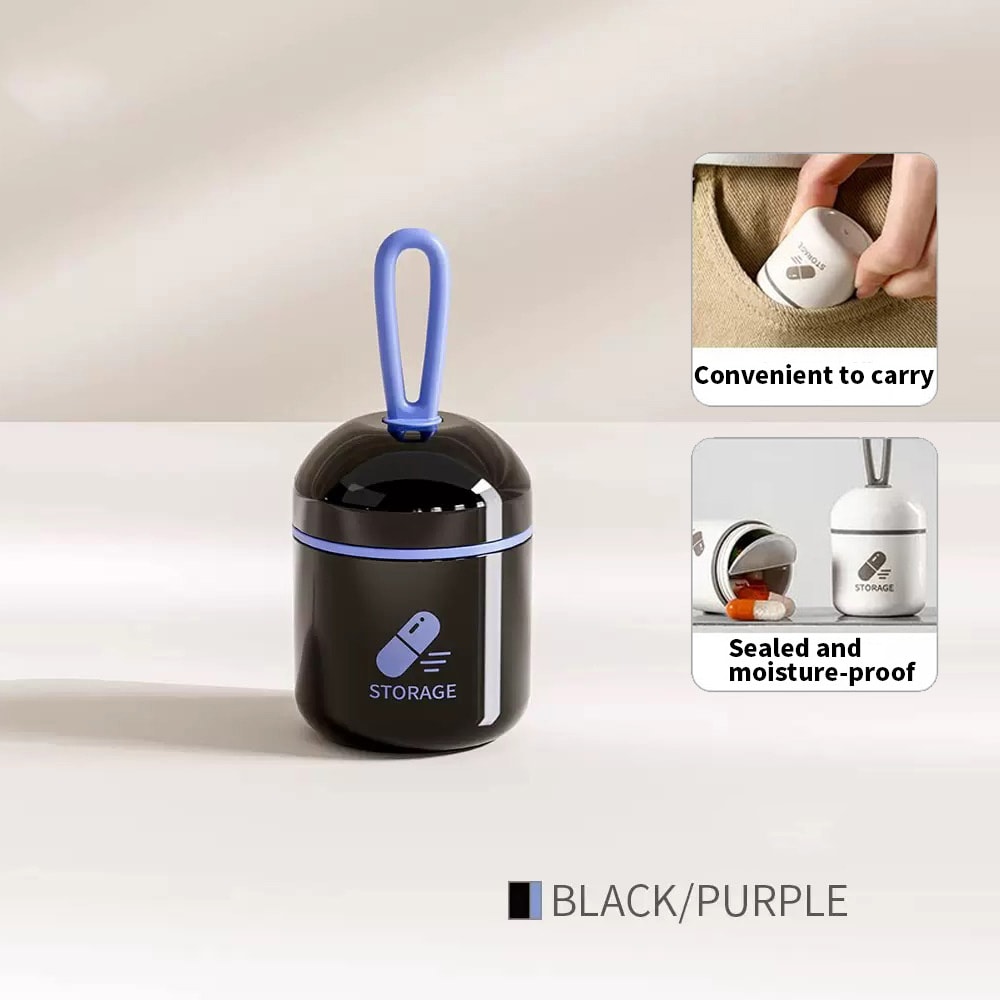 Convenient Mini Medication Box, Moisture Resistant Pill Storage