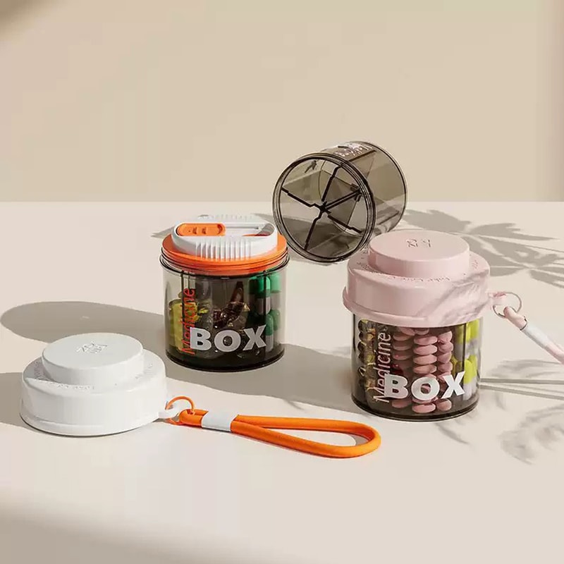 Convenient Travel Organizer, Portable Mini Multifunctional Medicine Storage Box