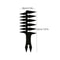 Mens Essential Fishbone Comb Retro Double Sided Hairdressing Comb For Styling 2