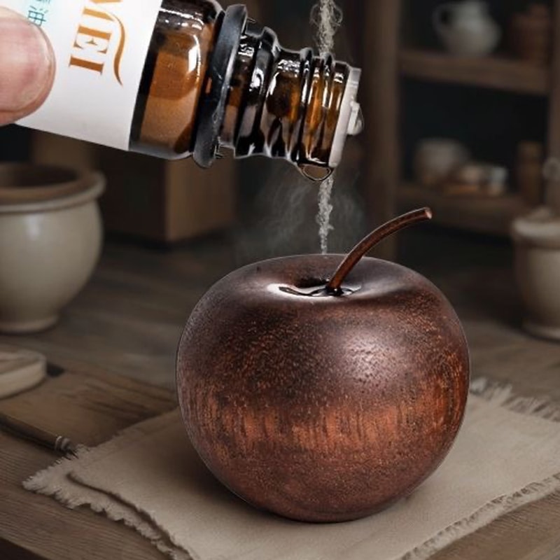 Affordable Apple Shaped Fragrant Wood Set For Home And Car Aromatherapy Essential Oil Ornament Frag 0