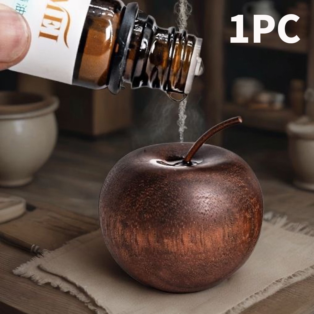 Affordable Apple Shaped Fragrant Wood Set For Home And Car Aromatherapy Essential Oil Ornament Frag 4