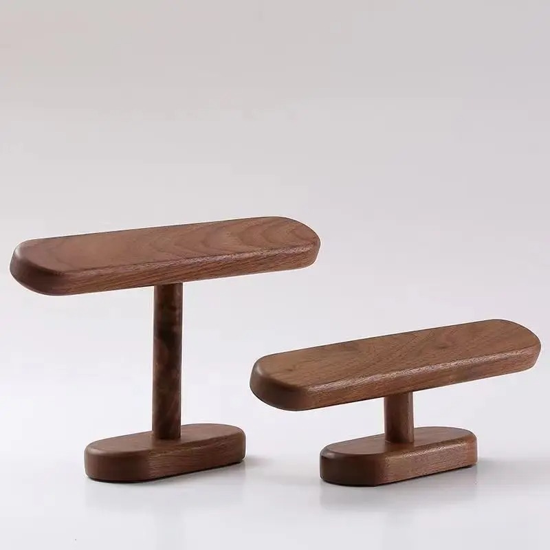Jewelry Display Holder Walnut Watch Bracket Anklets Hanger Stand Organizer For Counter Shows 4