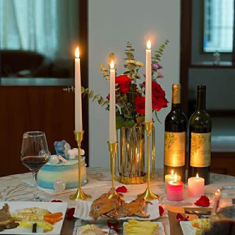 Elegant Metal And Aluminum Tabletop Candle Holders For Wedding And Home Decor Vintage Style 1