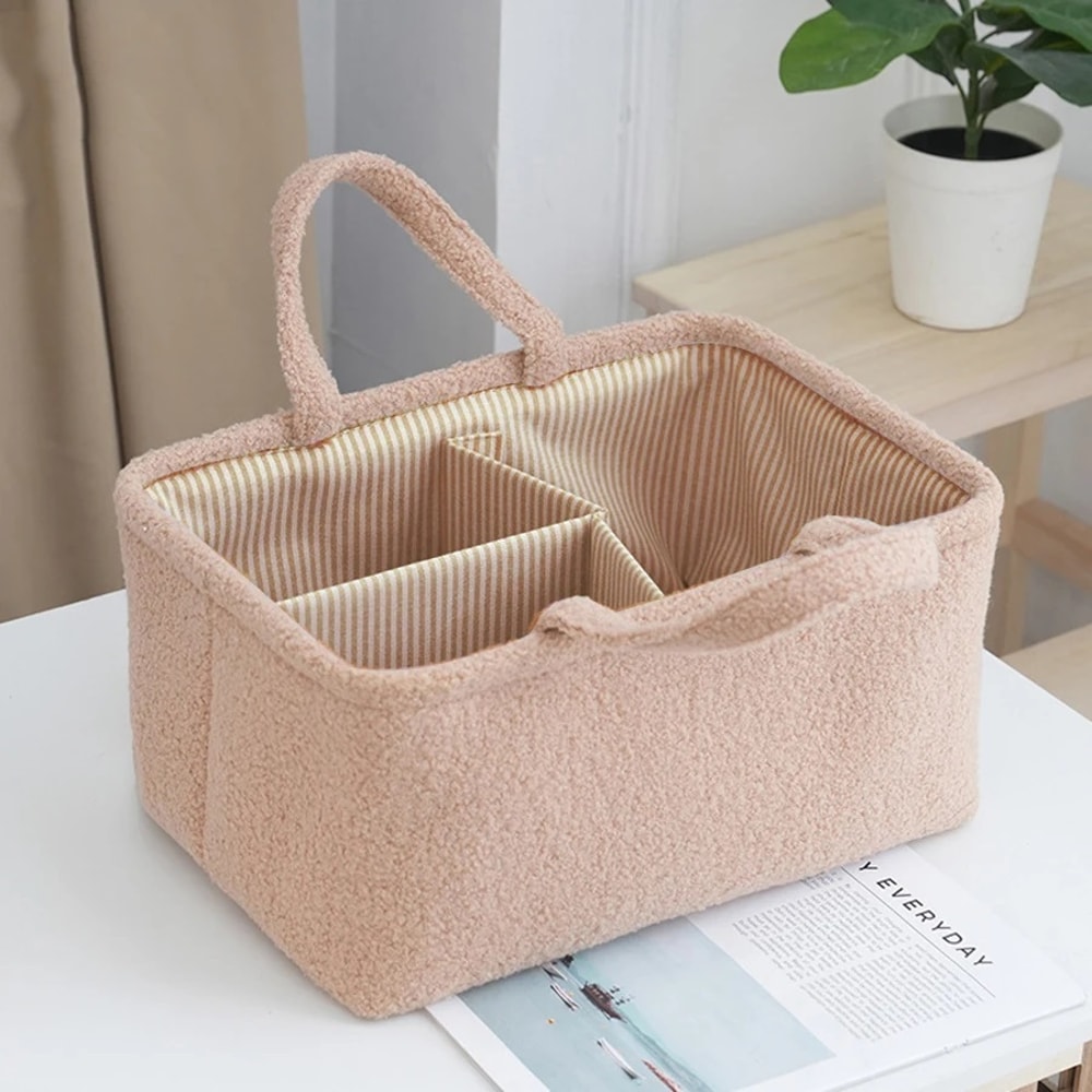 Multifunctional Baby Products Organizer Basket Travel Portable Mommy Bag Diaper Bag Feeding Bottle 4