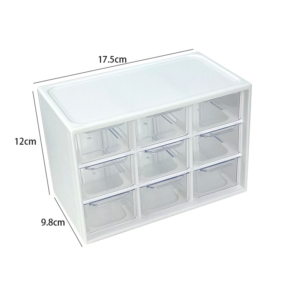 Portable Storage Box For Jewelry Cosmetics Desk Drawer Organizer Box Dustproof MultiGrid Desktop Or 7