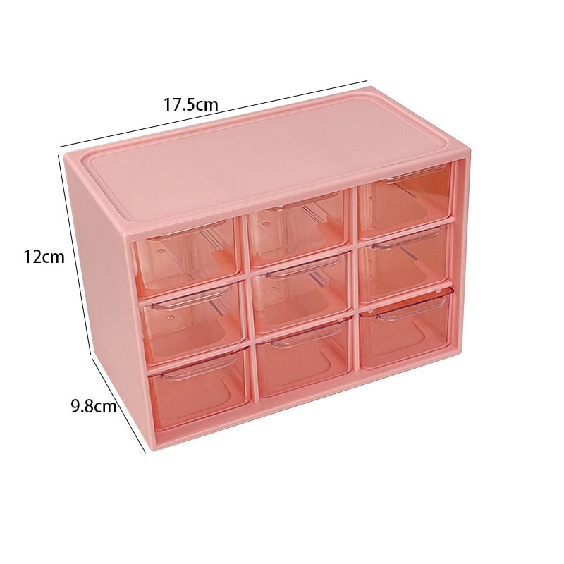Portable Storage Box For Jewelry Cosmetics Desk Drawer Organizer Box Dustproof MultiGrid Desktop Or 10