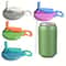 Reusable Soft Drink Can Lid Four Color Options Straw Included Perfect For Beverages And Juices 0
