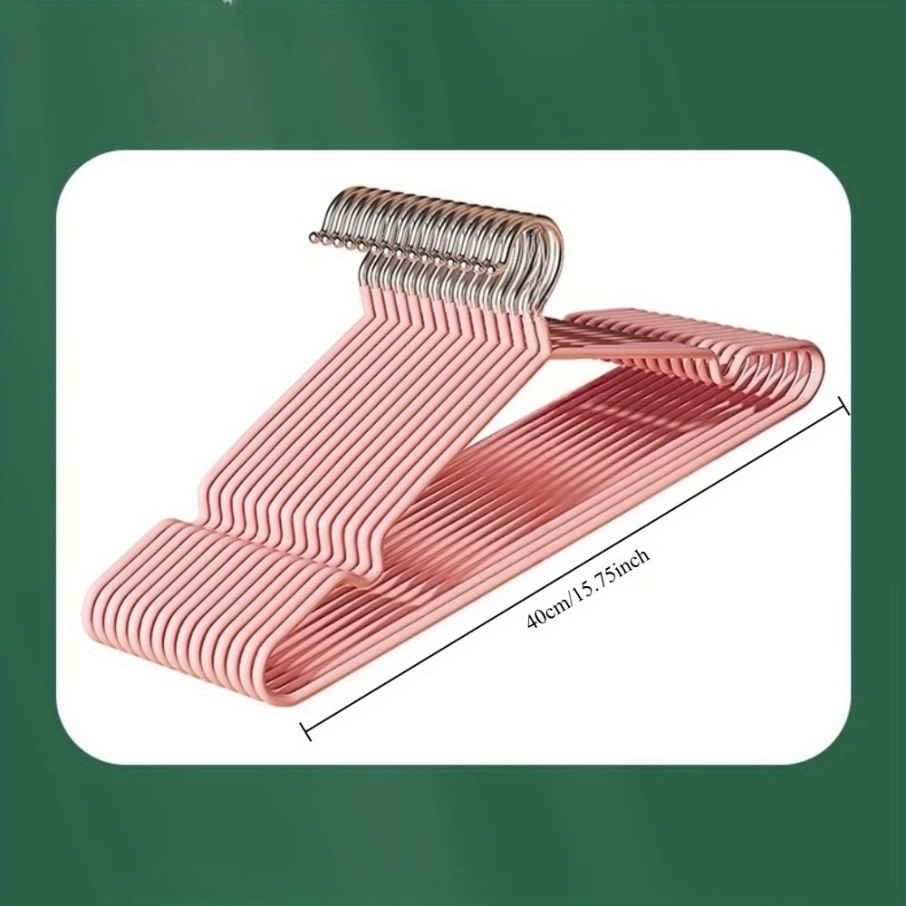 Heavy Duty AntiSlip Metal Clothes Hangers Space Saving For Closet Garage Boutique Home Use 1