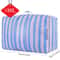 Portable Moving Bag Largecapacity Car Travel Storage Duffel Thickened Blue And White Quilt Bag 5