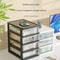 Raised Japanese Style Bar Storage Box Transparent Office Desktop Storage For Cosmetics And Statione 1