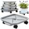 Wheeled Garden Rolling Plant Rack Four Wheels Drainage Tray For Square Pots 0
