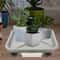 Wheeled Garden Rolling Plant Rack Four Wheels Drainage Tray For Square Pots 1