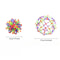 Durable Plastic Magic Balls Colorful Expandable Stress Ball Rainbow Sensory Fidget Ball For Kids 5