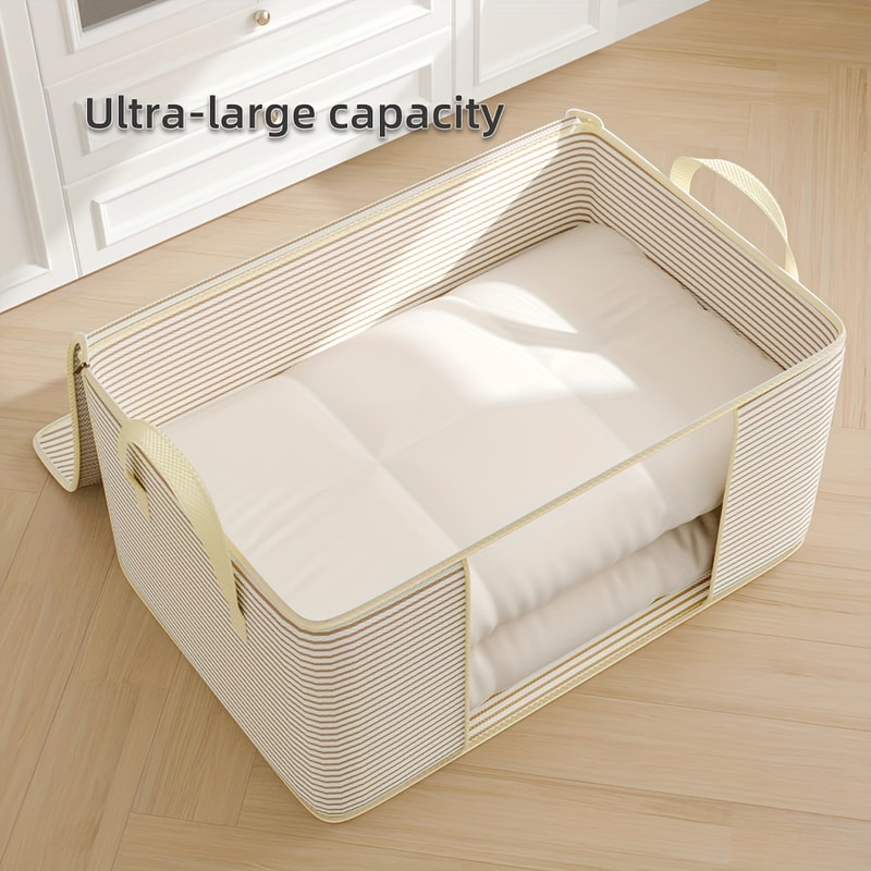 Thickened Zipper Organizer Large Capacity Storage Bag Foldable Dustproof Quilt Clothes Storage Bag 1