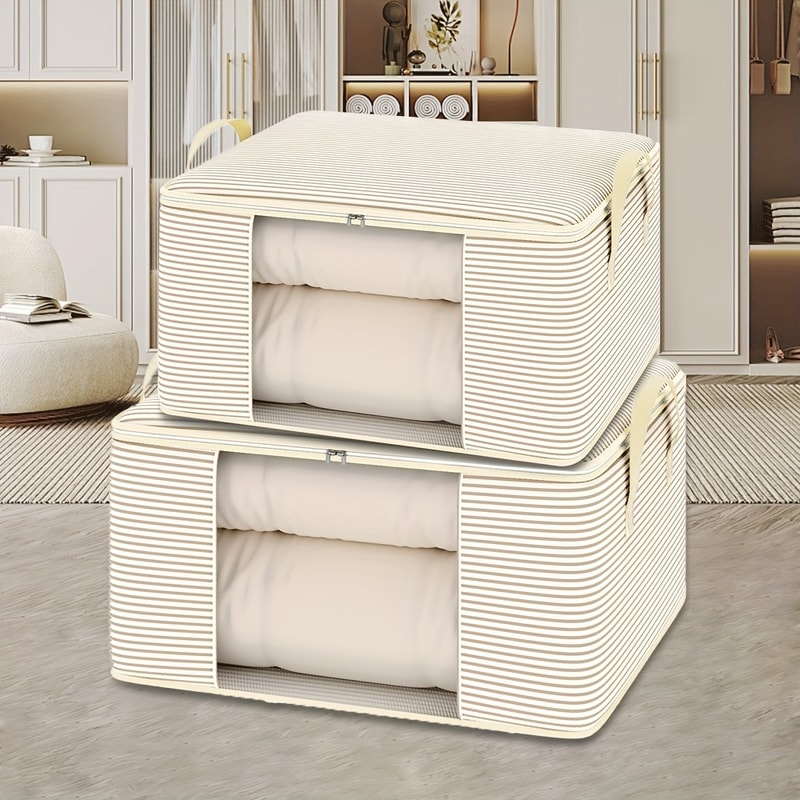 Thickened Zipper Organizer Large Capacity Storage Bag Foldable Dustproof Quilt Clothes Storage Bag 3