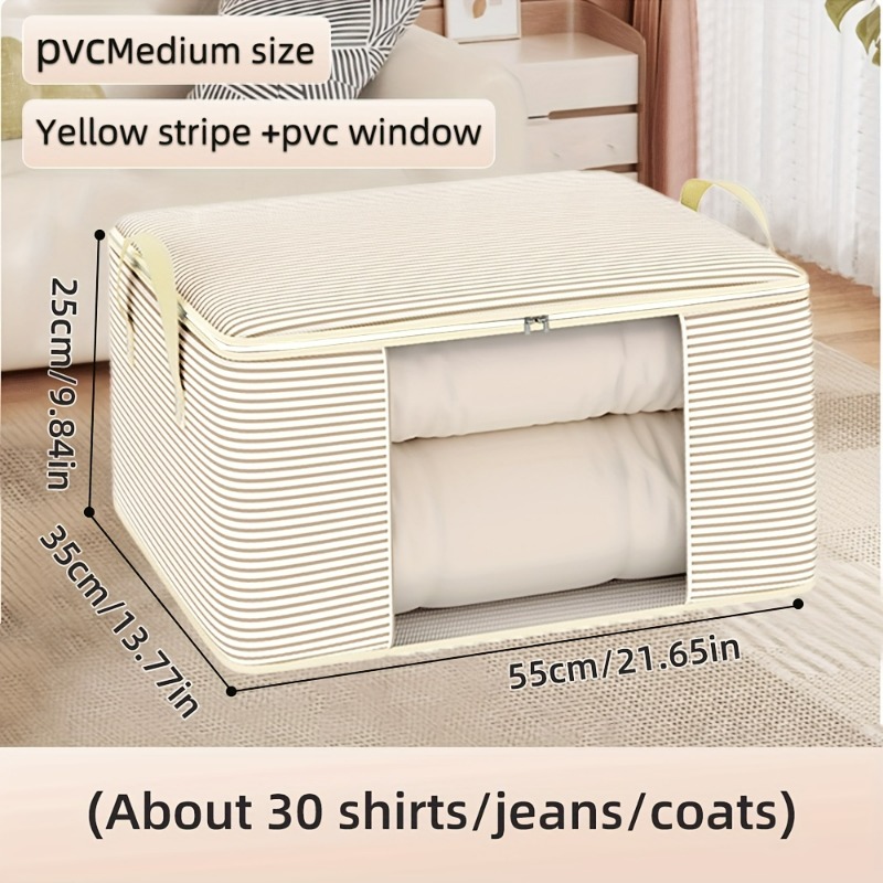 Thickened Zipper Organizer Large Capacity Storage Bag Foldable Dustproof Quilt Clothes Storage Bag 4