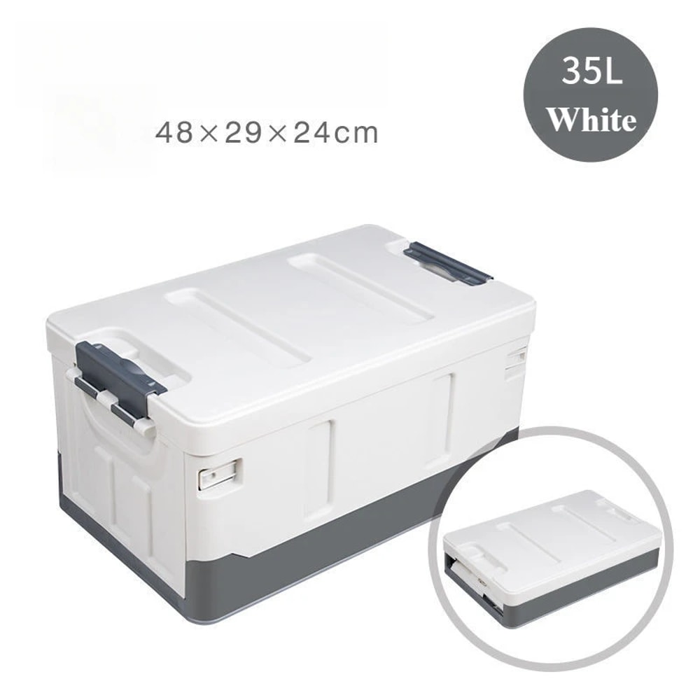 Foldable Car Trunk Organizer Large Waterproof Storage Case Durable Outdoor Camping Box 6