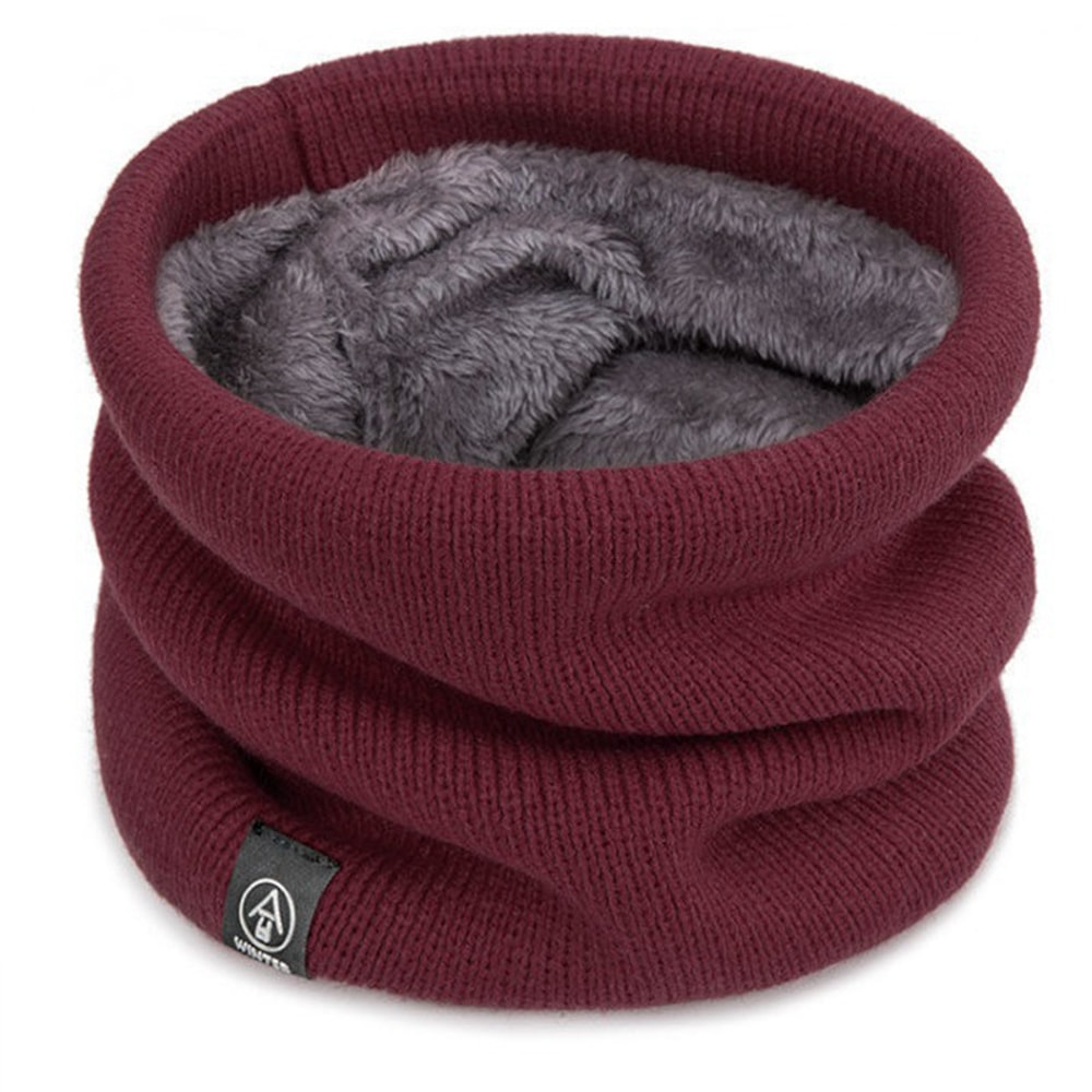 Outdoor Sport Tube Scarf Warm Knitted Scarf Thickened Plush Windproof Winter Neck Gaiter Coldproof 9