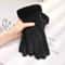 Plush Lining Touchscreen Gloves Comfortable Beige Thick And Warm Winter Protection For Outdoor Leis 6