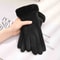 Plush Lining Touchscreen Gloves Comfortable Beige Thick And Warm Winter Protection For Outdoor Leis 6