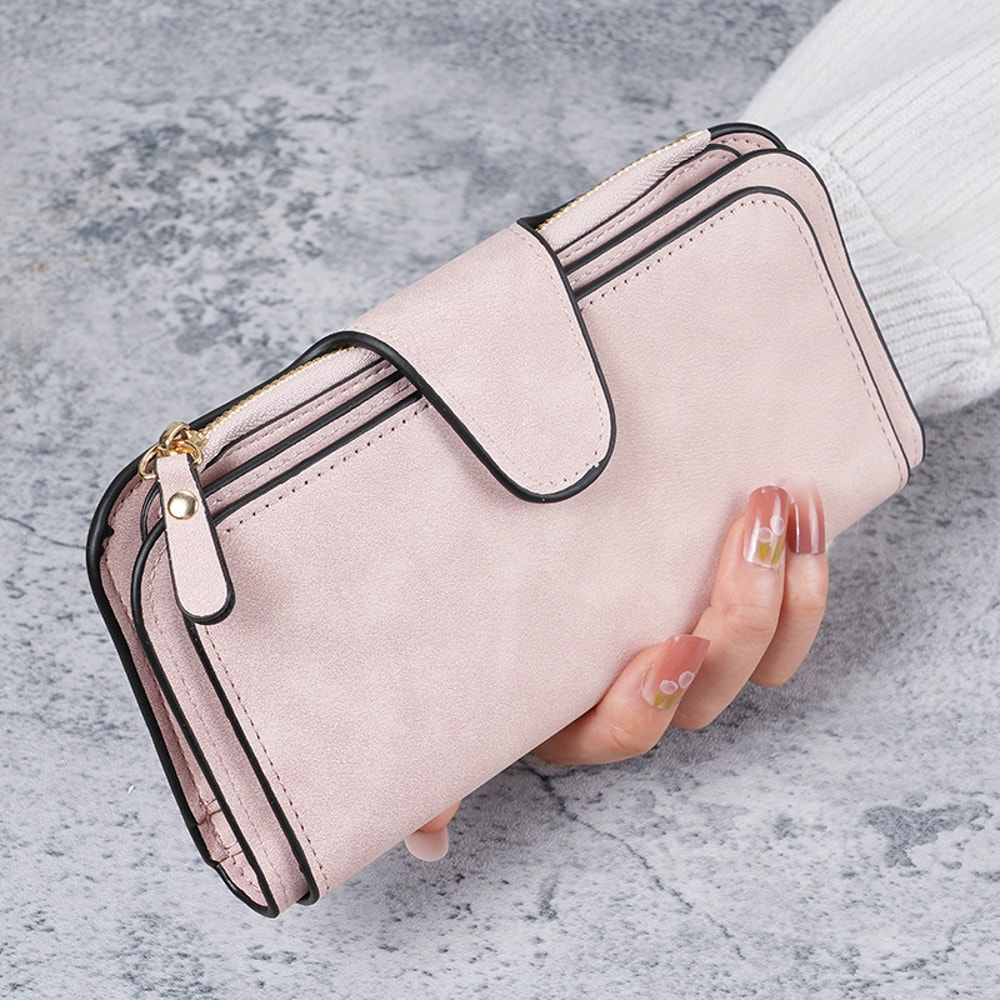 Multicolor Long Womens Wallet Coin Purse Card Slot Mobile Phone Bag Stylish Clutch Bag Card Holder 4