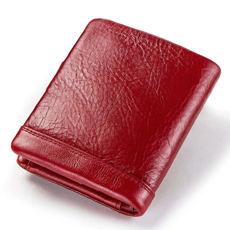 High Quality Small Female Clutch, Genuine Leather Women Wallet for Coin and Card, Fashion Ladies Walet Luxury Brand