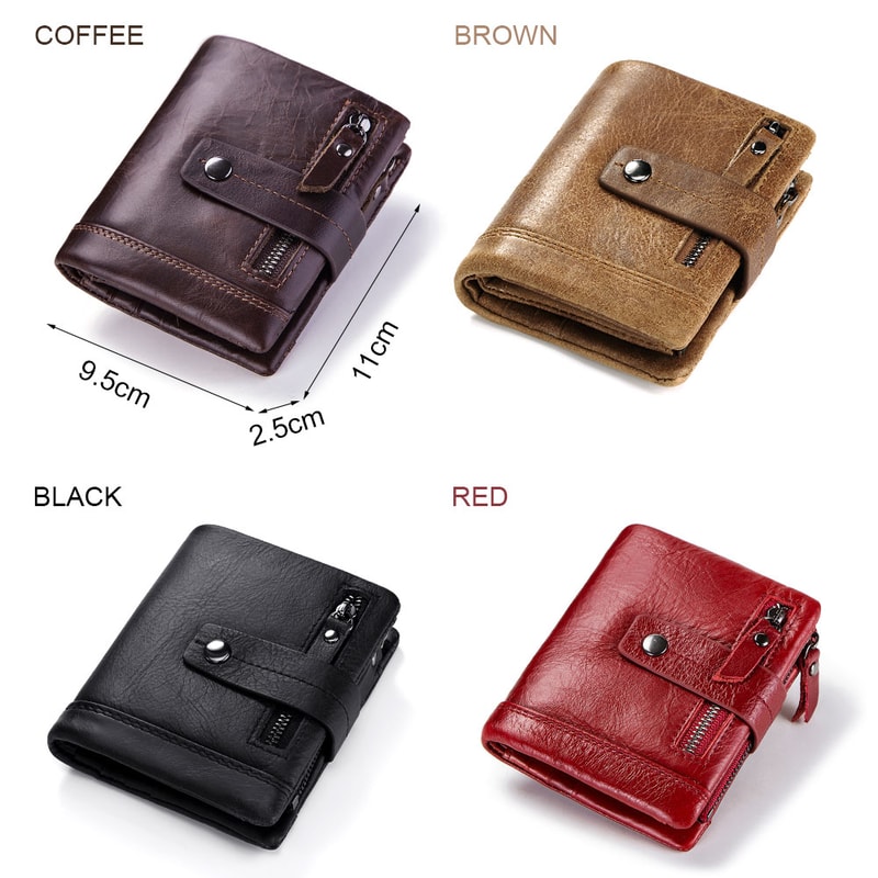 High Quality Small Female Clutch, Genuine Leather Women Wallet for Coin and Card, Fashion Ladies Walet Luxury Brand
