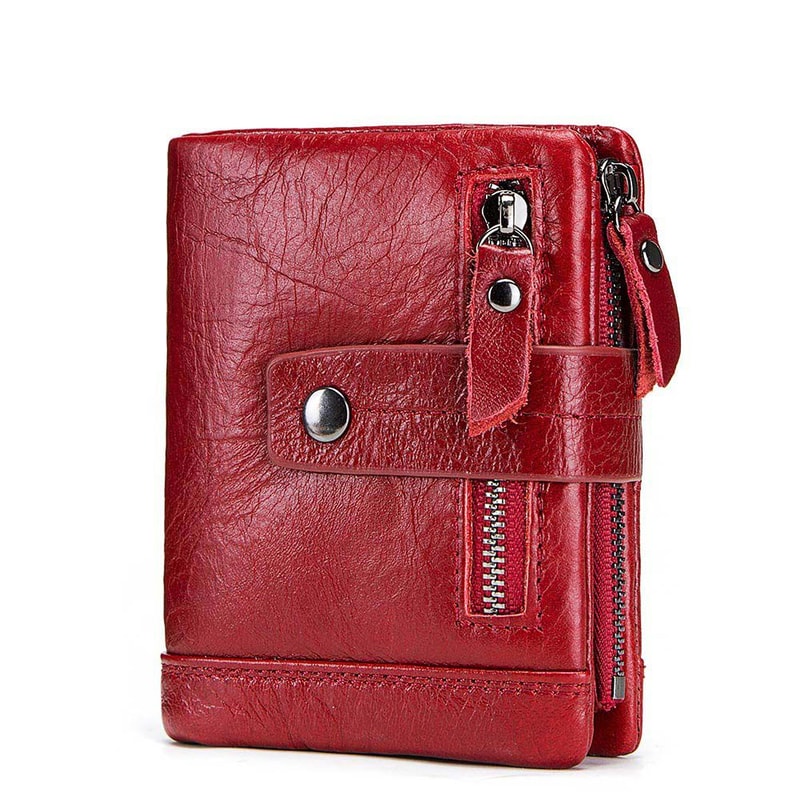 High Quality Small Female Clutch, Genuine Leather Women Wallet for Coin and Card, Fashion Ladies Walet Luxury Brand