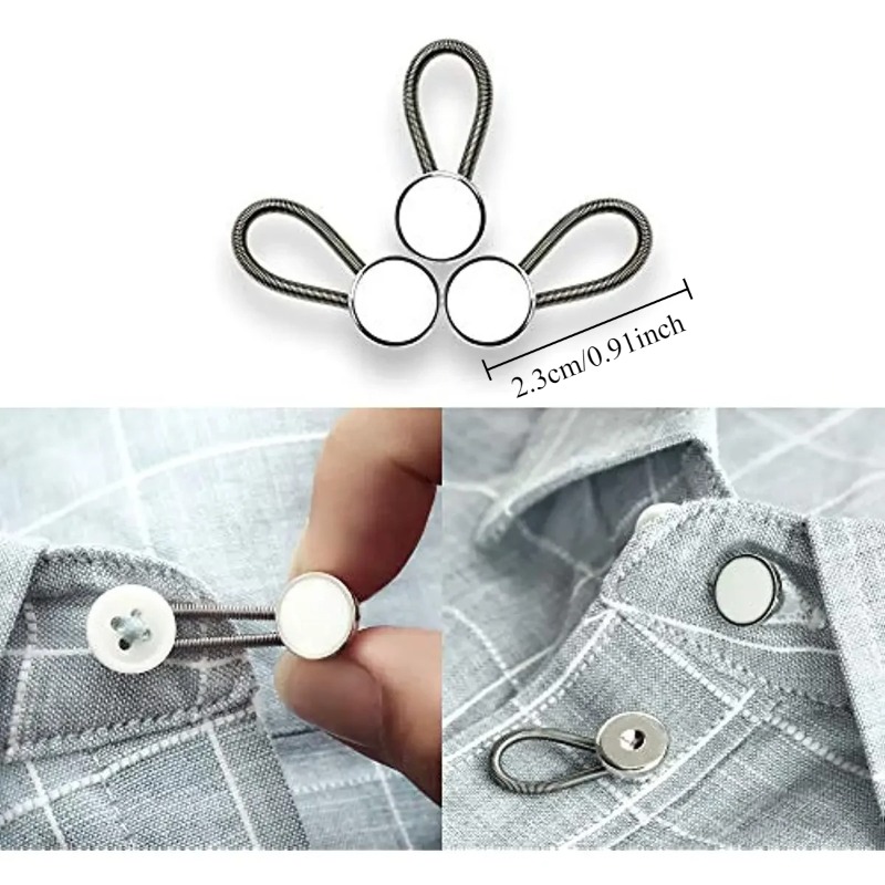 Detachable Button Waist Extension Telescopic Waist Extension Button Seamless Belt Expander Jeans Bu 3
