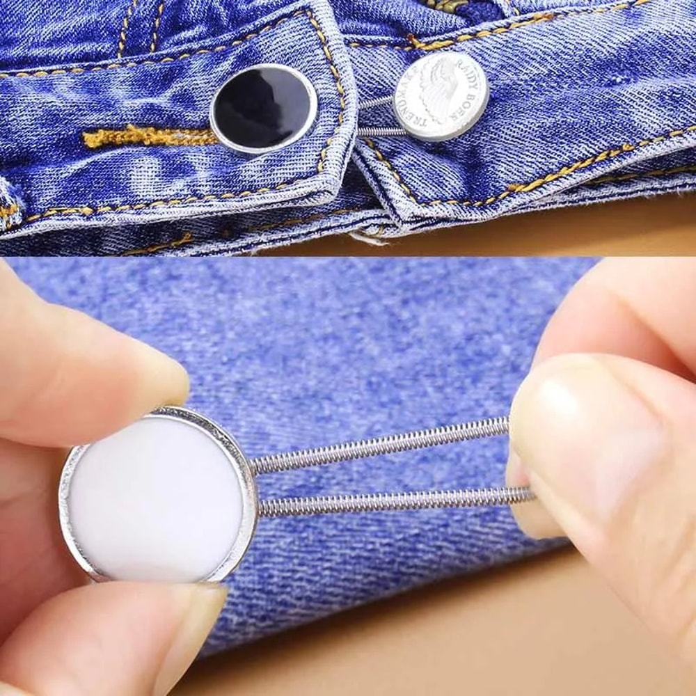 Detachable Button Waist Extension Telescopic Waist Extension Button Seamless Belt Expander Jeans Bu 5