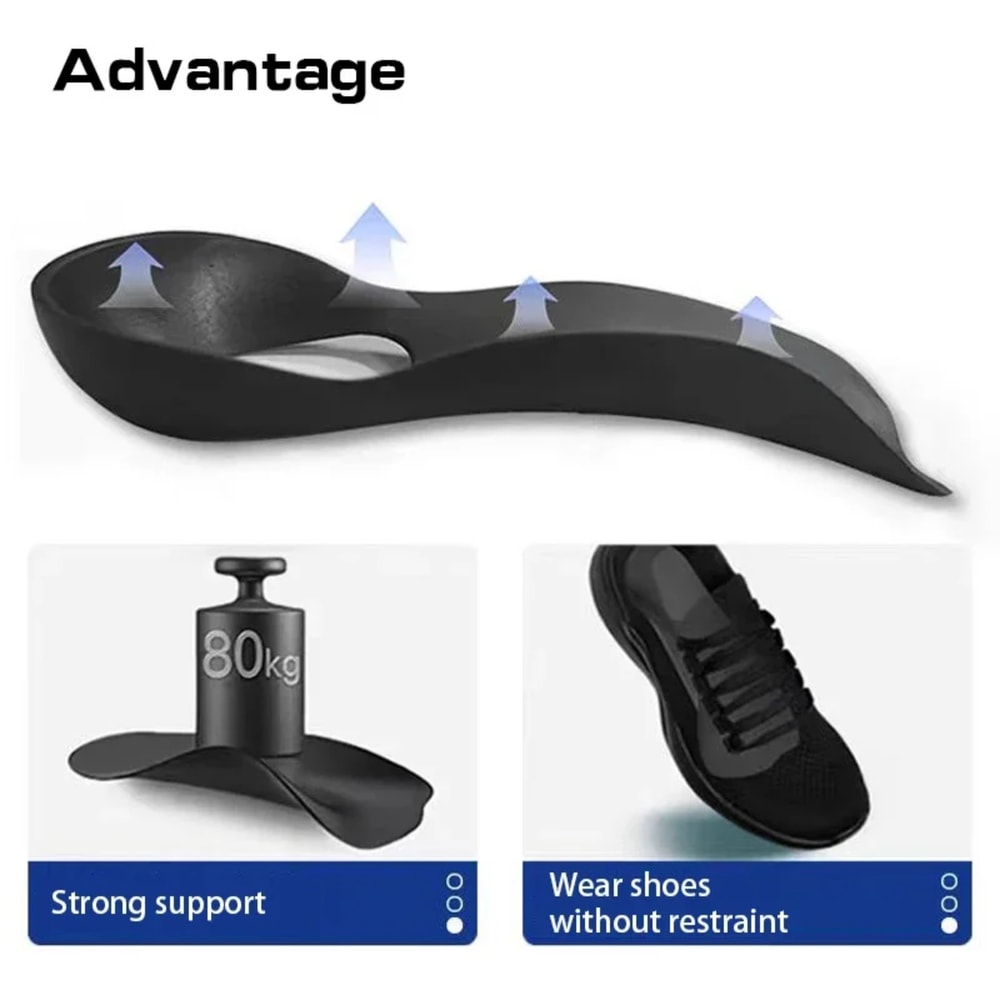 Orthopedic Insoles For Flat Feet OShaped Legs Correction Arch Support Foot Care Insert For Men And 4