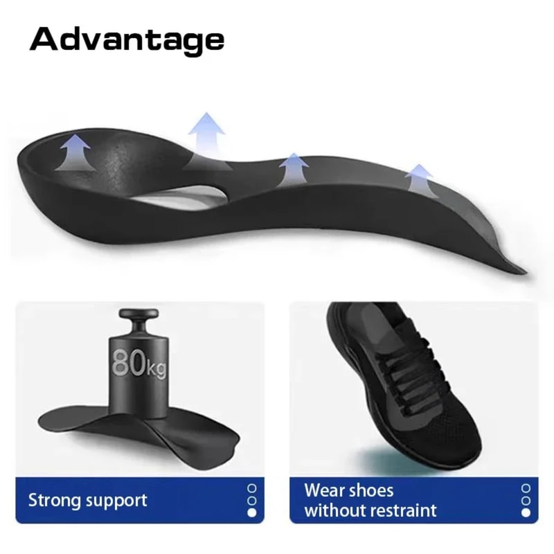 Orthopedic Insoles For Flat Feet OShaped Legs Correction Arch Support Foot Care Insert For Men And 4
