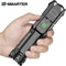 Tactical LED Flashlight, Waterproof USB Rechargeable Zoom LED Torch for Fishing, Hunting, Camping