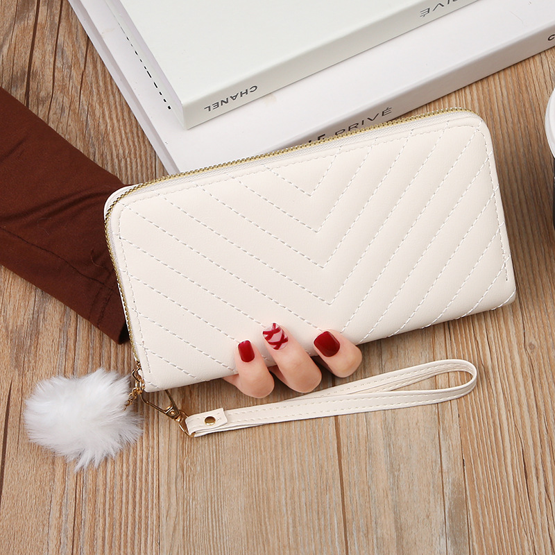 Fashion Card Holder Small Purse Korean Womens Long Wallet Hollow Leaf Zipper Clutch Bag 6