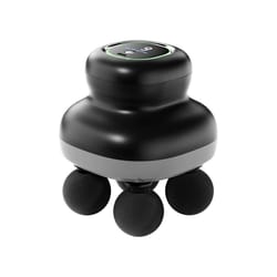 electric 4-heads fascia gun, professional deep tissue body massager for myofascial release, portable muscle massager