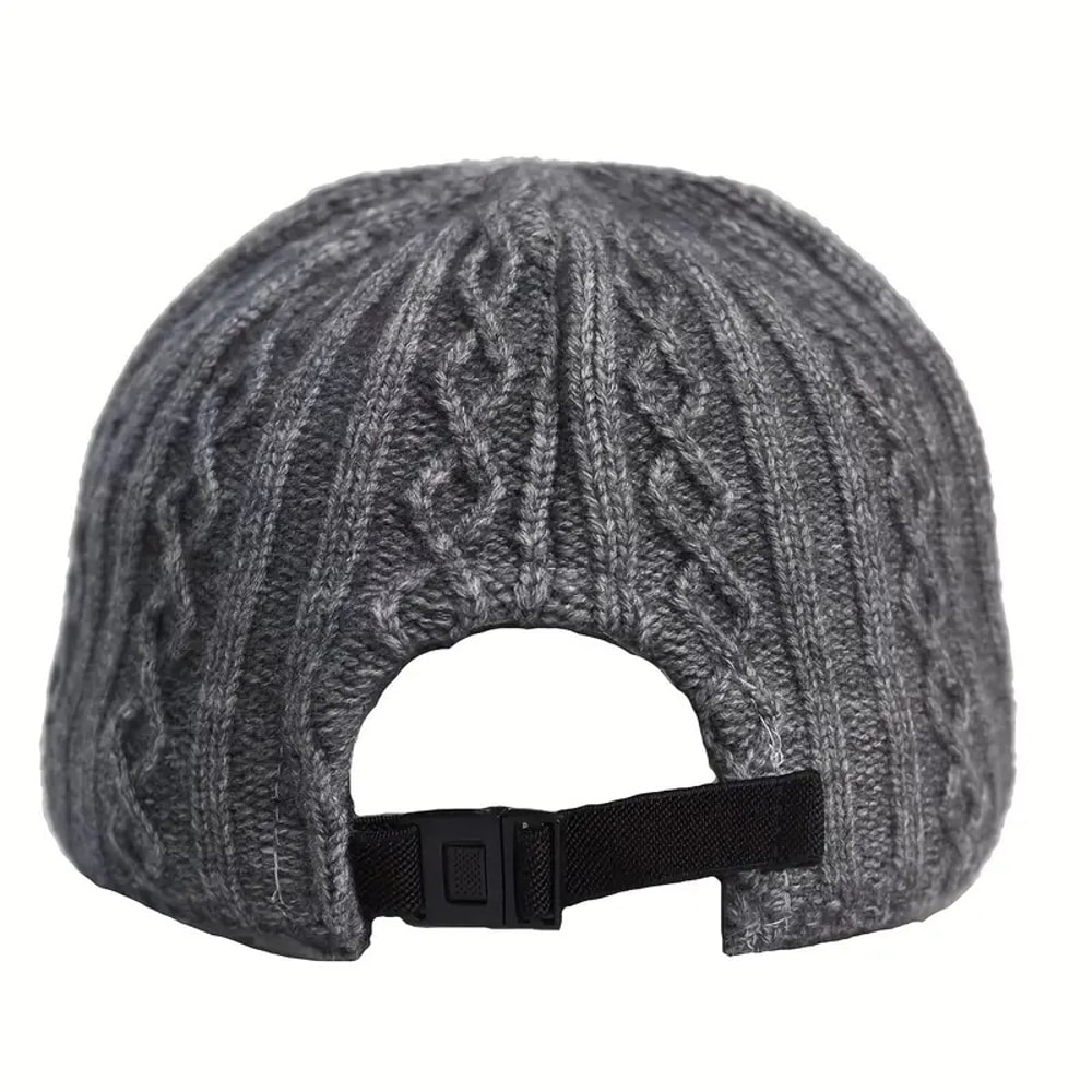 Autumn/Winter Fashion Peaked Hat, Trendy Knitted Baseball Cap For Men And Women, Versatile and Warm Headwear