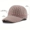 Autumn/Winter Fashion Peaked Hat, Trendy Knitted Baseball Cap For Men And Women, Versatile and Warm Headwear